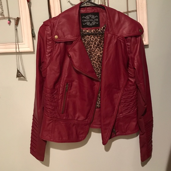 Faux leather jacket