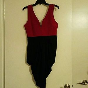 Super sexy black and red dress