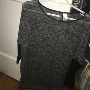 Grey and black sweater