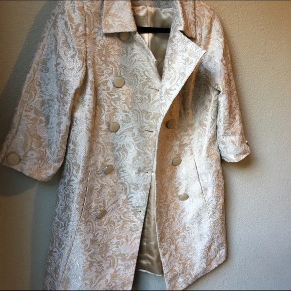 KENAR Golden embroidered coat, small - Picture 1 of 4