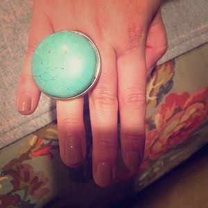 Lucky Brand Teal Oversized ring