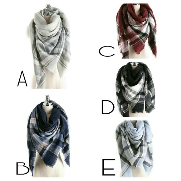 ⭐NEW! Luxe Oversized Plaid Blanket Wrap Scarf - Picture 5 of 5