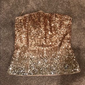 Sequin corset top