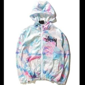 Multicolored zip-up jacket