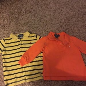 2 infant long sleeved collared Polo shirts