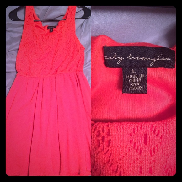 Coral dress