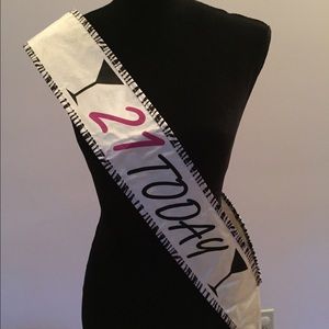 21st Birthday Sash