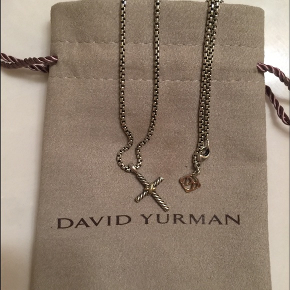 Authentic David Yurman X Cross Necklace