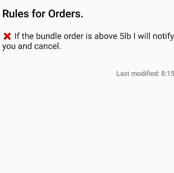 BUNDLE ORDERS PLEASE READ
