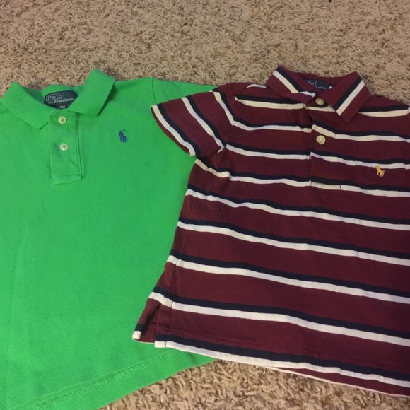 2 boys Polo collared shirts