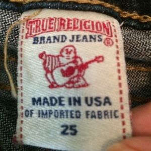 True Religion skinny jeans size 25.