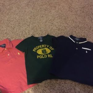 2 toddler boy Polo shirts
