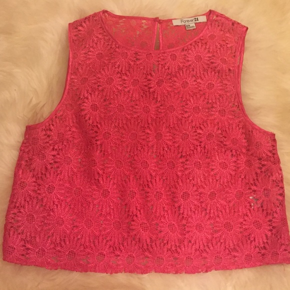 Pink floral tank