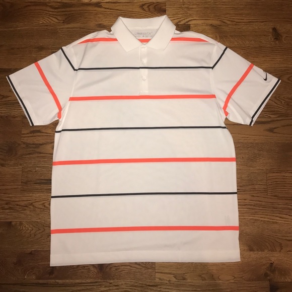 Nike Dri-fit striped golf shirt - Picture 2 of 4