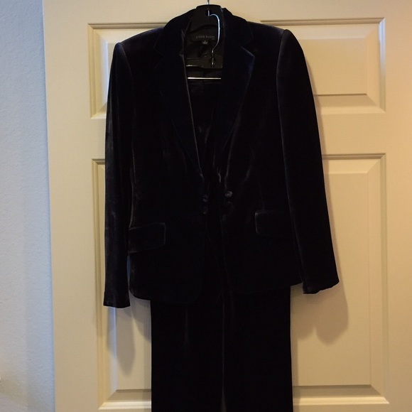 Anne Klein velvet pants suit.