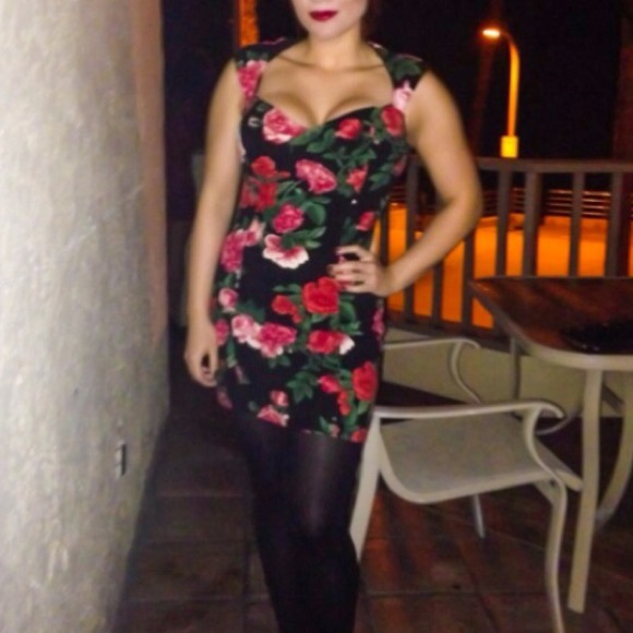 Guess Rose print dress - Picture 2 of 3