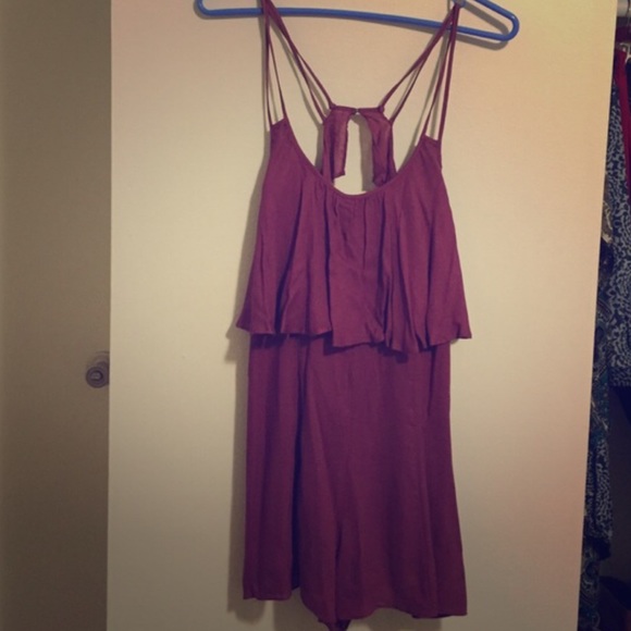 Urban Outfitters strappy layered romper