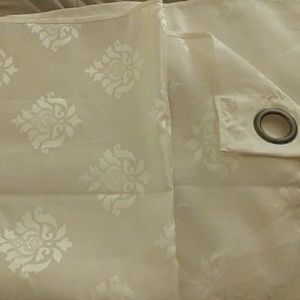 Beautiful white curtains with shimmery detail