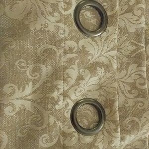 Bronze curtains with elegant detail