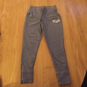 Grey (S) Victoria's Secret PINK jogger style pants