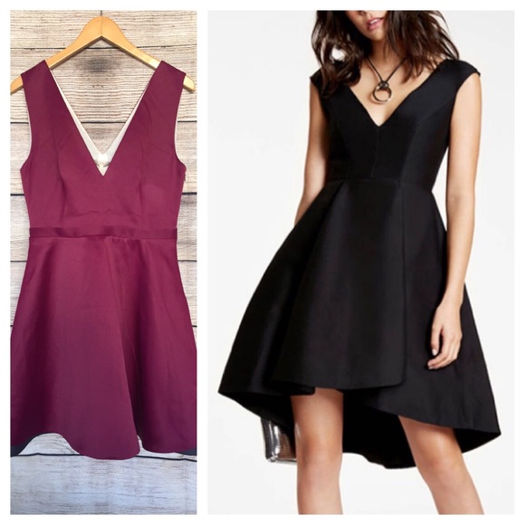 Halston Heritage Dresses & Skirts - Halston Heritage Burgundy Dress