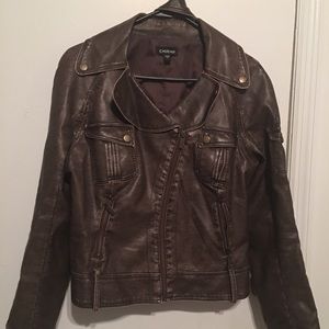Faux leather BEBE moto jacket