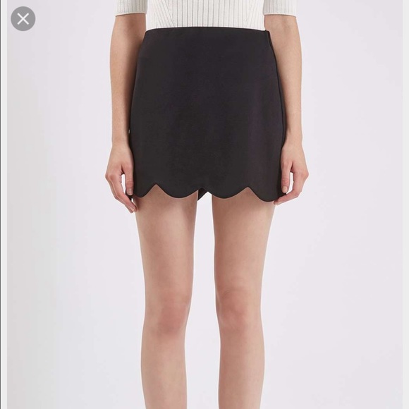 Topshop scalloped skirt