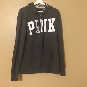 VS Pink zip hoodie