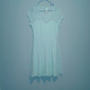 Mint green dress