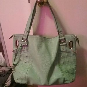 Sea foam green purse