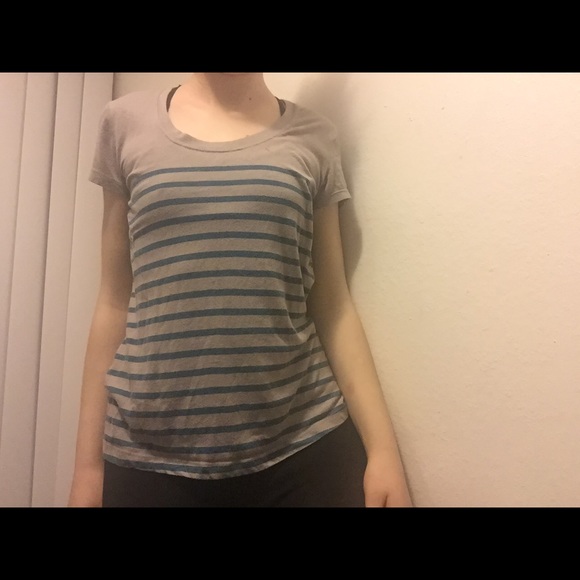 horizontal striped tee