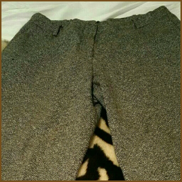 Tweed ankle cropped slacks - Picture 2 of 4
