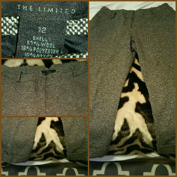 Tweed ankle cropped slacks - Picture 4 of 4