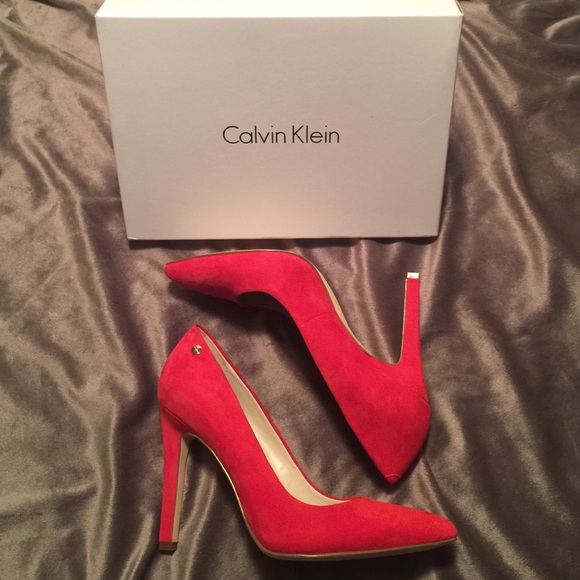 Calvin Klein Suede Pump
