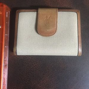 *FLASHSALE 01/20/17* Vintage YSL Canvas leather