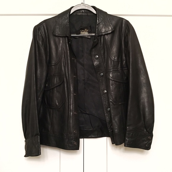 Zara Jackets & Blazers - Vintage Genuine Leather Jacket