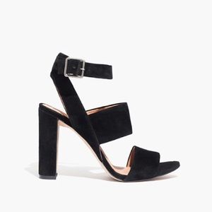 Madewell Octavia Sandal in Black Suede