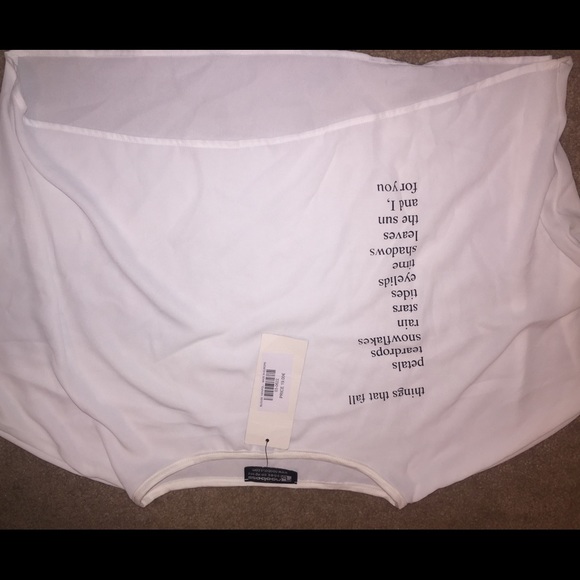 White things that fall shirt