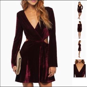 Tobi Velvet Cutout Dress