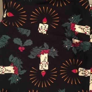 Tween LulaRoe Christmas Leggings HTF NWT