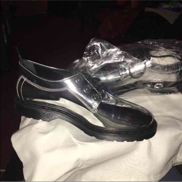 MM6 oxford lace up mirrored