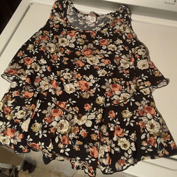 Girls flowered blouse