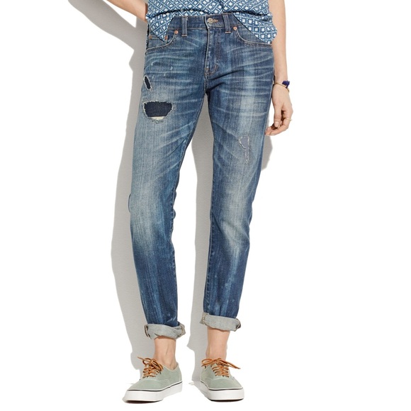 madewell rip and repair jeans