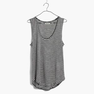 Madewell Anthem Tank in Black Stripe