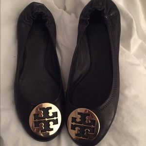 Tory Burch Ballet Flat - Black w/ Gold Hardware