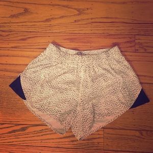 Lululemon Black and white polka dot shorts