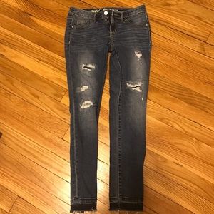 Mossimo ripped jeggings size 0