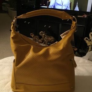Mustard colored Kenzie Handbag / Shoulder Bag