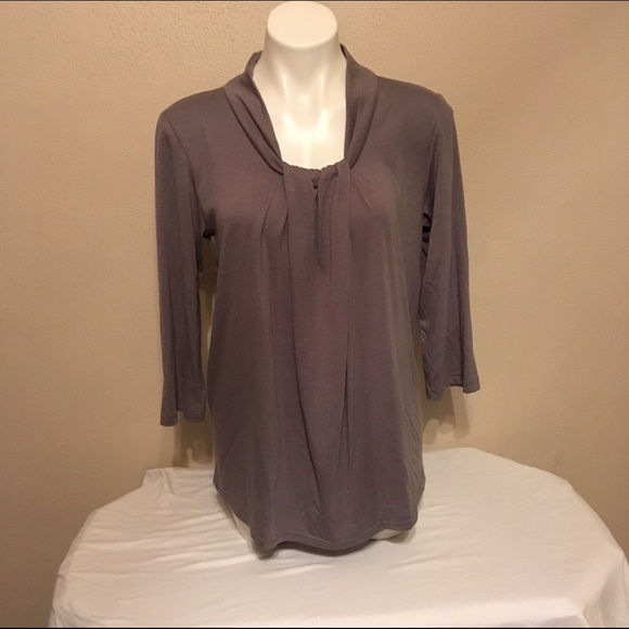 MISS R dressy Gray Top