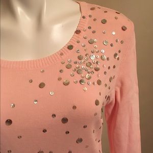 Embellished Scoop Neck Top with Shell detail
